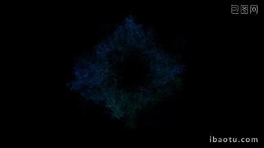 蓝色魔法法术气波爆炸粒子素材